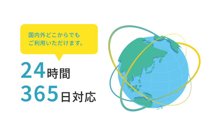 24時間365日対応